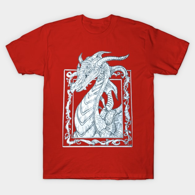 The evil dragon T-Shirt by Grimspencilart